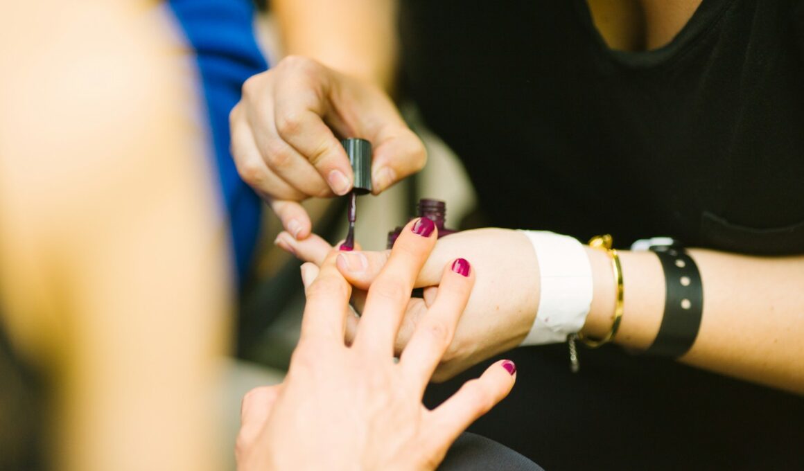 person doing manicure